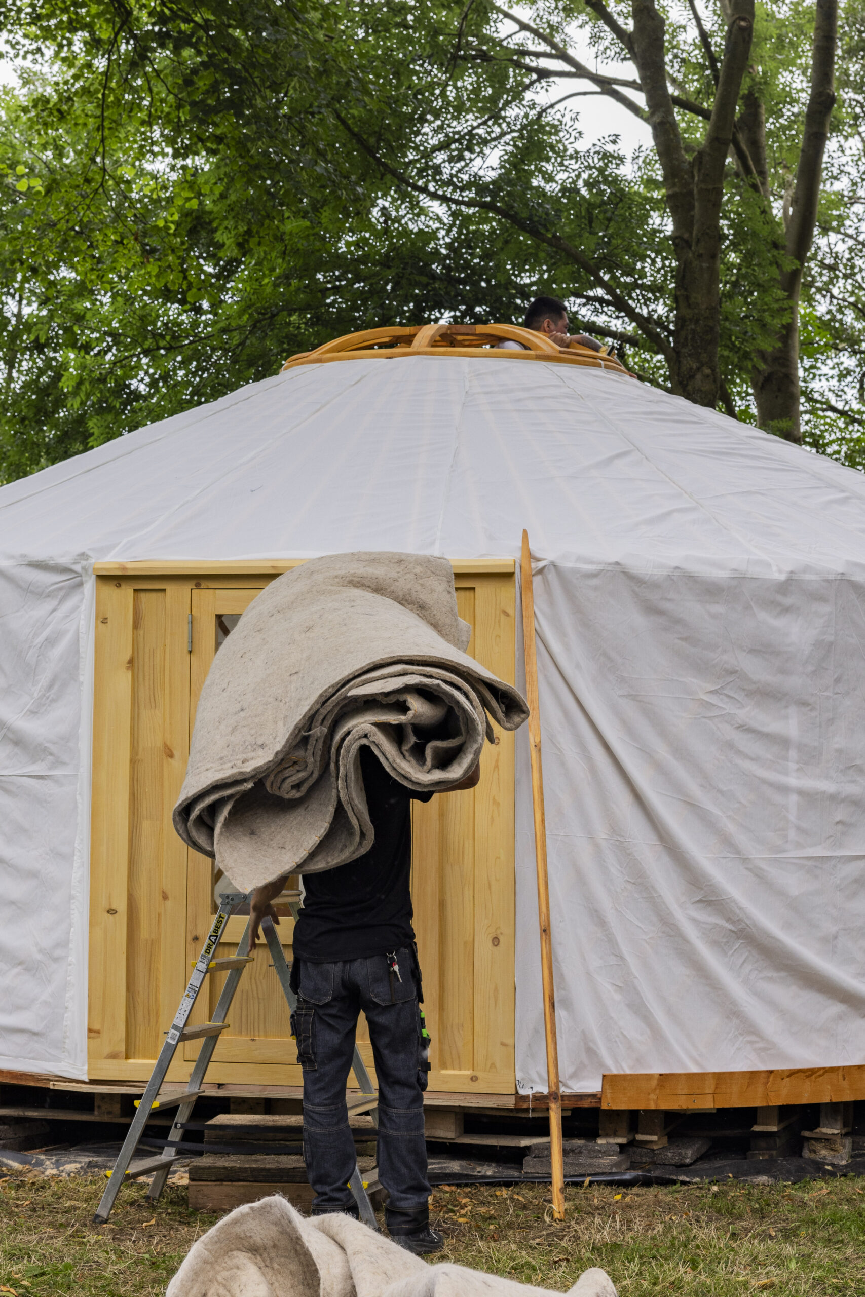 Structuur en opbouw van een ZenYurt in wording